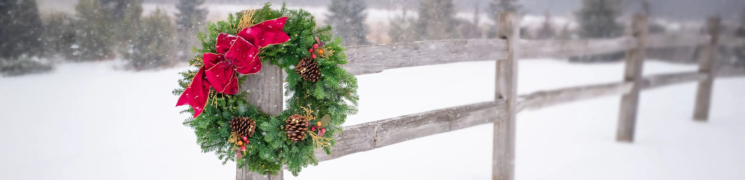 Christmas wreath hero